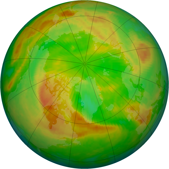 Arctic ozone map for 27 May 2002